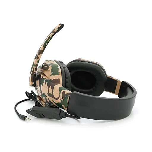 Навушники провідні Jedel GH-237 з мікрофоном і регулюванням гучності Black / Haki Box