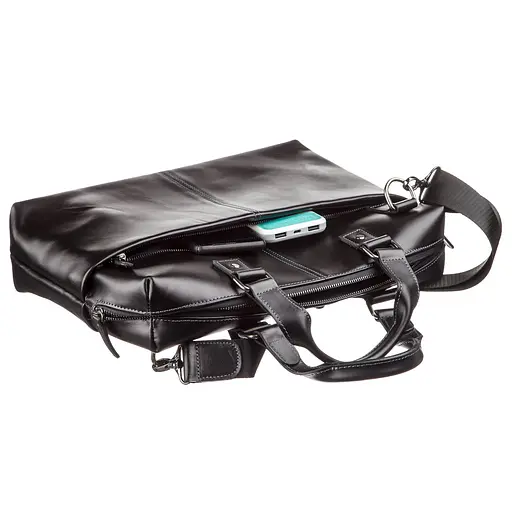 Чоловіча шкіряна сумка для ноутбука SHVIGEL 37х25,5х7,5 см sum0012566 - фото 4