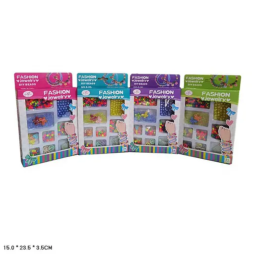 Набір бісеру для виготовлення браслетів ZQ2029-B Fashion jewelry в коробці (6968129401778) Бірюзовий - фото 2