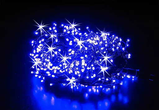 Гірлянда Leds Flash з іскрою 100 led Blue - фото 2