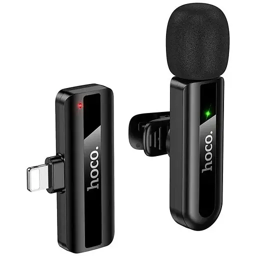Мікрофонна система бездротова Hoco L20 Fair wireless microphone iP чорний