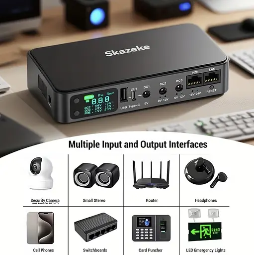 Skazeke D2P — Мини ИБП (UPS) 18000mAh (5-24V) для роутеров, камер, модемов и другого оборудования. - фото 3