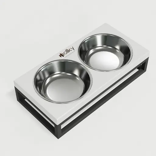 Hollky Base XS — миски на підставці для маленьких собак та котів (2 × 0,25 л) - фото 6