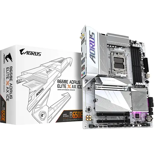 Материнская плата AORUS B650E Elite X AX Ice [146964] - фото 1