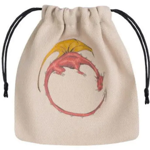 Мішечок для кубиків Q-Workshop Dragon Beige & multicolor Dice Bag (BDRA101)