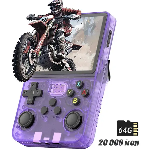 Игровая консоль Data Frog R36S портативная ретро 64 GB - фото 2