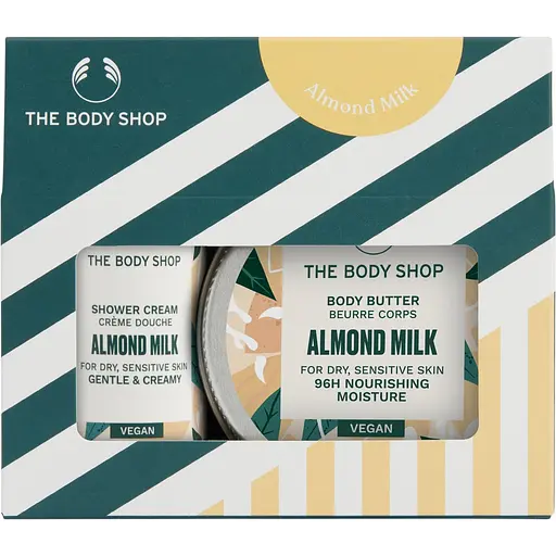 Подарунковий набір The Body Shop Мигдальне молочко: крем-гель для душу 60 мл + масло для тіла 50 мл (1044899)
