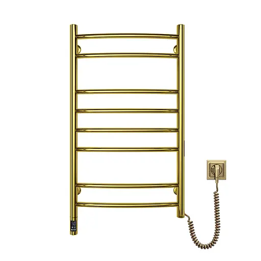 Электрический полотенцесушитель Navin Камелия 480x800 Sensor, золото, правая 12-112033-4880, Золотой, Правое, Электронный - фото 1