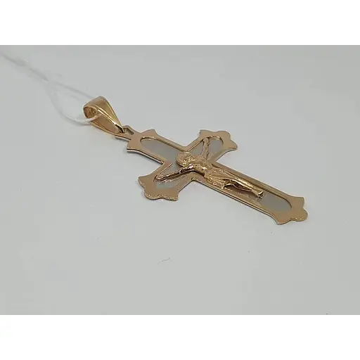 Золотой крестик Favoritum Распятие Христа. 720021 - фото 2