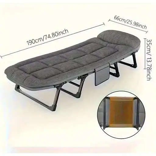 Портативная раскладная кровать для взрослых 5 уровней высоты - фото 4