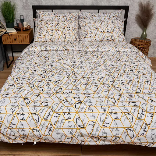 Постельный набор Moon&Star (пододеяльник 175х210 см + 2 наволочки 70х70 см) Бязь Gold Люкс Modern Marble - фото 2