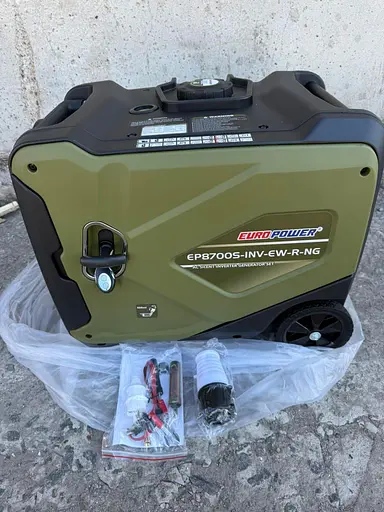 Інверторний двопаливний генератор (газ/бензин) Euro Power EP8700S-INV-ЕW-R-NG (4.5/5.0 кВт) з Електростартером та пультом - фото 5