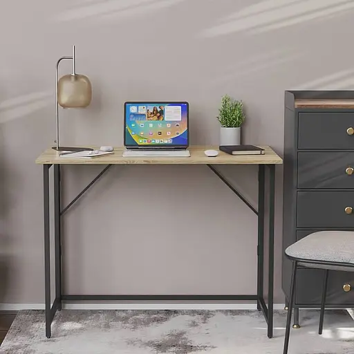 Стіл розкладний Моріс Ferrum-decor 750x1000x600 Чорний метал ДСП Дуб Сонома 16 мм (FRD-104672) - фото 8