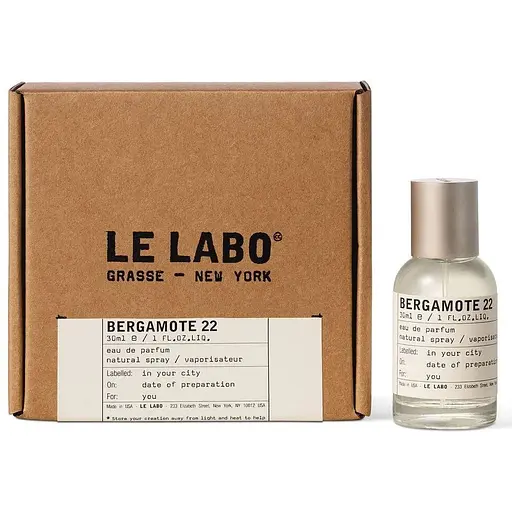 Парфюмированная вода оригинал Le Labo Bergamote 22 30 мл - фото 1