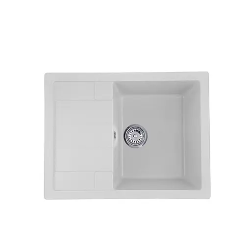 Кухонна мийка гранітна Kroner KRP Komposit GRA-6550 CV027411, Сірий - фото 1