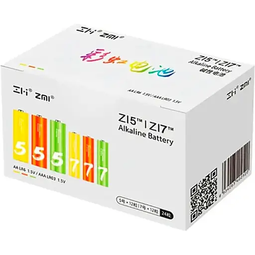 Батарейки ZMI batteries 24pcs (AAA 12pcs и AA 12pcs) (3059770) - фото 1