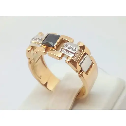 Золотое кольцо Империя золота с фианитами. ПЧ044.010И 21 - фото 4