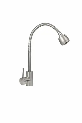 Змішувач для кухні гнучкий вилив Platinum BG6 (8611) нержавіюча сталь - фото 1