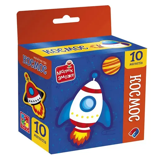 Детский набор магнитов "Космос" Vladi Toys VT3106-34, 10 магнитов - фото 1