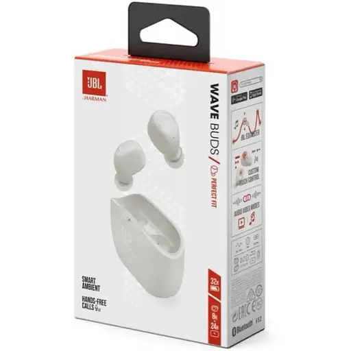 Навушники TWS JBL Wave Buds White (JBLWBUDSWHT) - фото 10