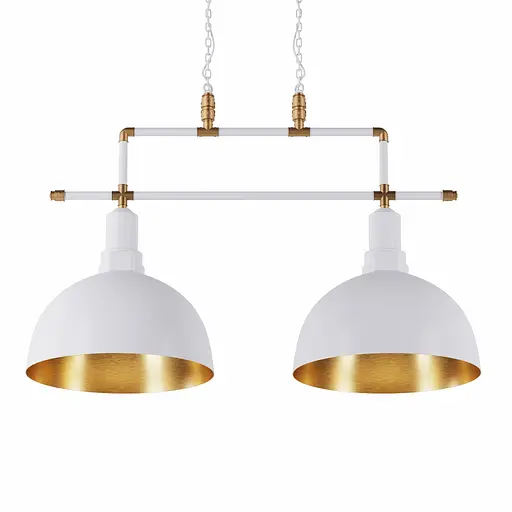 Люстра 2Round, PikArt арт. 6483 Золотой/белый - фото 1