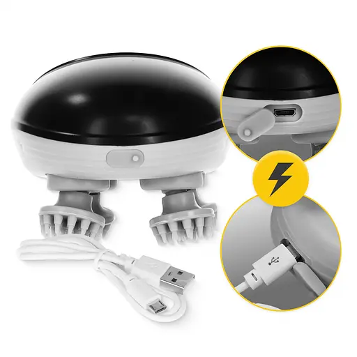 Электрический массажер для головы 4FIZJO Smart Head Massager 4FJ0620 Black (P-5907739319517) - фото 5