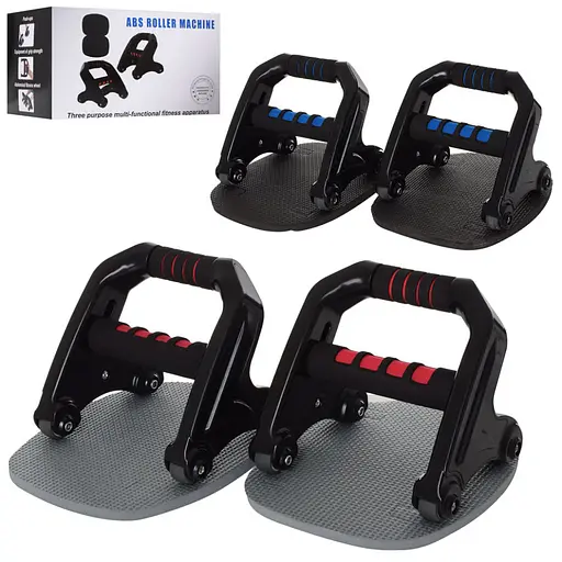 Тренажер MaxLand MS 2743 3 в 1 упоры, эспандеры, для преса - фото 2