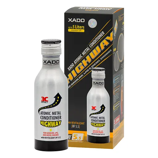 Атомарный кондиционер металла Xado HighWay от износа двигателя с ревитализантом 225мл(XA 40210_5) - фото 1