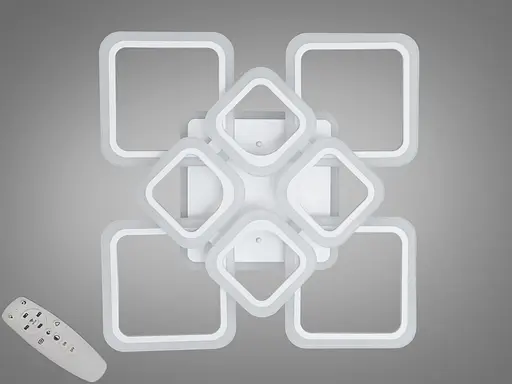 Светодиодная люстра Серия 8060 белая с пультом диммером 145W - фото 1