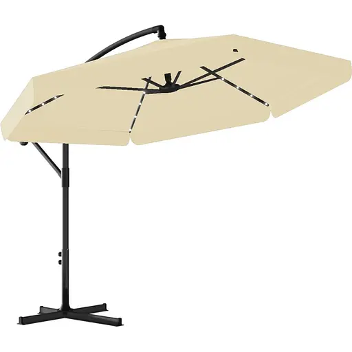 Садовый зонт GardenLine GAO1503 Banana с LED подсветкой Beige [144770] - фото 4