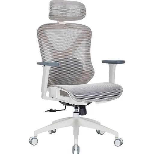 Крісло офісне Officepro Atlas OC630-W-LG-LG White/Light Gray (OC630-W-LG-LG) - фото 5