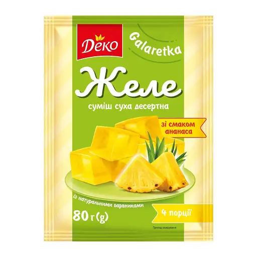 Желе Деко со вкусом ананаса 80 г