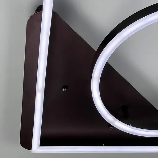 Настенный светильник в квадратном корпусе цвета Coffee 45х45х13 см | Line F | Ст. A11022/2 CF - фото 6