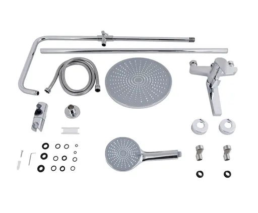 Душевая система универсальная Qtap Stenava New Chrome с изливом QTSTE111CRM45538 - фото 8