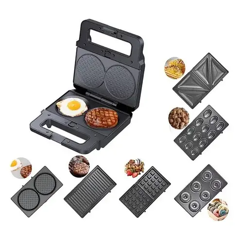 Електрогриль мультимейкер Zepline ZP-812 6в1 зі знімними формами 2200 Вт - фото 2