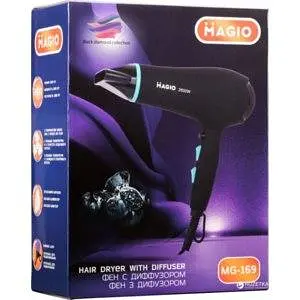 Фен для сушки и укладки волос Magio MG-169 с диффузором - фото 5