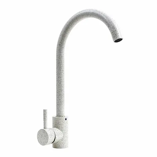 Смеситель для кухни Platinum 56 B NESP (3008 А) белый в точку Белый - фото 1