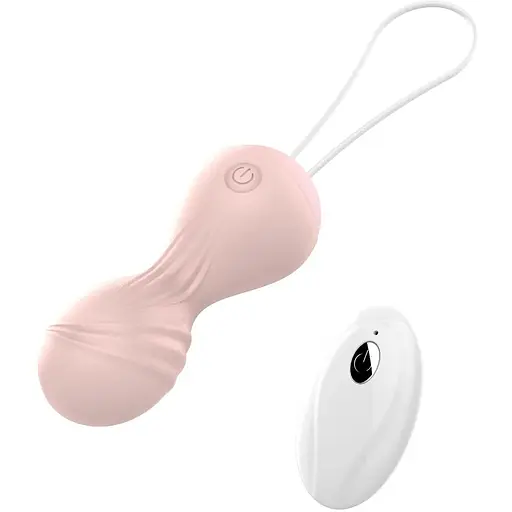 Вагінальні кульки Boss Remote Control Tighten 8 см (світло-рожевий)