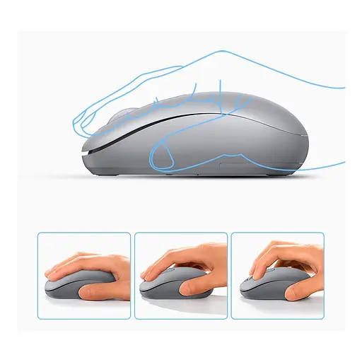 Мишка Ugreen MU105 Wireless Gray (90669) - фото 7