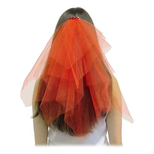 Фата на заколке со стразами - фото 1