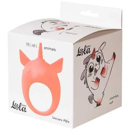 Віброкільце Lola Games MiMi Animals Unicorn Alfie 8.5 см помаранчеве - фото 2