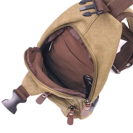 Современная сумка через плечо с usb кабелем мужская из плотного текстиля Vintage 15х31х6 см sum0021418 - фото 4