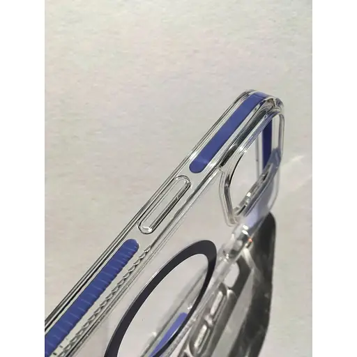 Протиударний чохол Gear4 Piccadilly MagSafe Periwinkle для iPhone 14 / iPhone 13 (6.1") Прозорий - фото 7