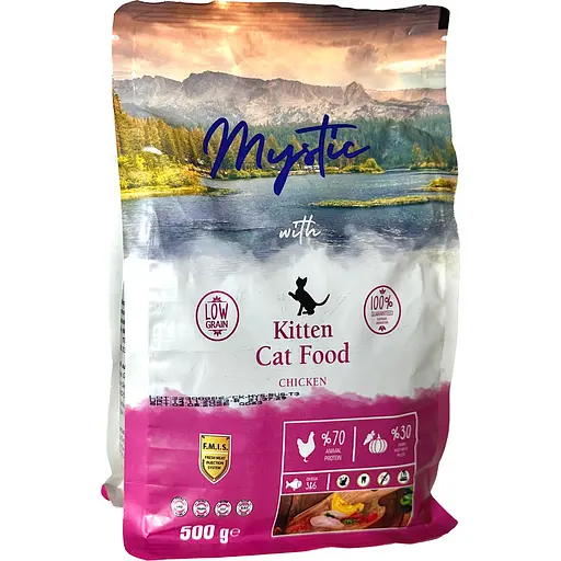 Сухий корм для кошенят Mystic беззерновий з куркою 500 г - фото 1