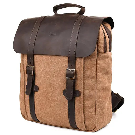 Кожаный женский рюкзак TARWA 32х40х11 см nsa0001410 - фото 3