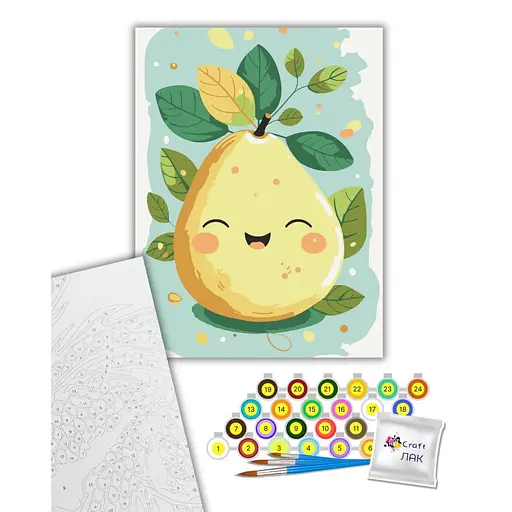 Картина за номерами "Весела груша" 15586-AC 30x40 см - фото 2
