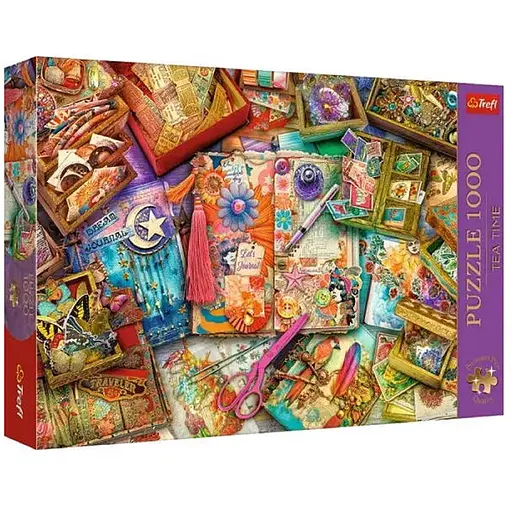Пазл Trefl Час чаювання: Стіл журналіста 1000 ел. (10849) - фото 1