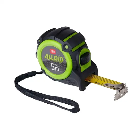 Рулетка з автостопом Alloid Pro 5 м / 25 мм (MT-740525) - фото 1