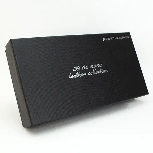 Гаманець жіночий шкіряний De Esse LC14091-GD02 на магнітах великий червоний - фото 9