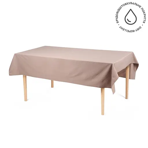 Скатертина водонепроникна Sonex Sienna 120х150 см бежева (SO102569) - фото 2